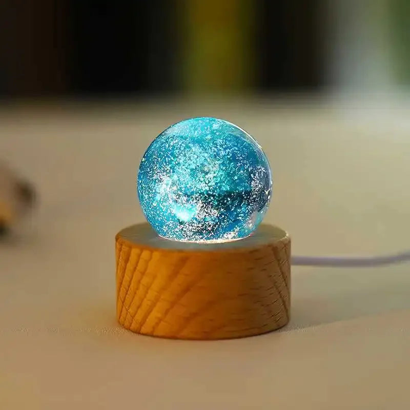 Colorful Luminous Glass Planet Ball - 4cm Fantasy Home Decoration Inspired by Astronomy and Cosmic Style, Ideal Gift Piece