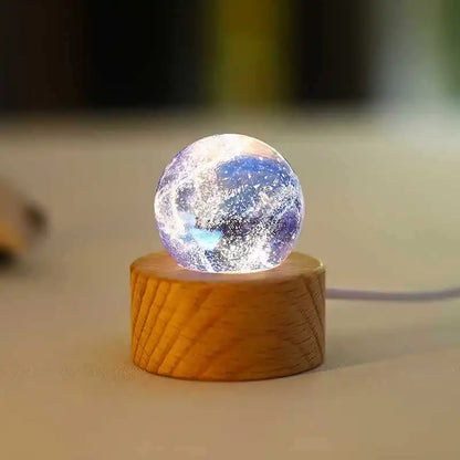 Colorful Luminous Glass Planet Ball - 4cm Fantasy Home Decoration Inspired by Astronomy and Cosmic Style, Ideal Gift Piece