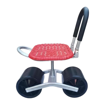 Rolling Garden Work Stool – Rotating Adjustable Mobile Gardening Bench for Planting, Trimming and Greenhouse Work