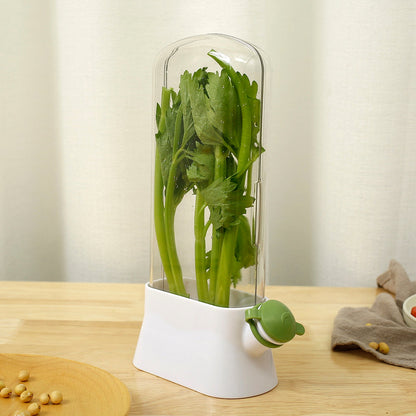 Herb Saver Container for Refrigerator – Fresh Herb Keeper Pod for Cilantro, Parsley and Vegetable Storage Kitchen Tool