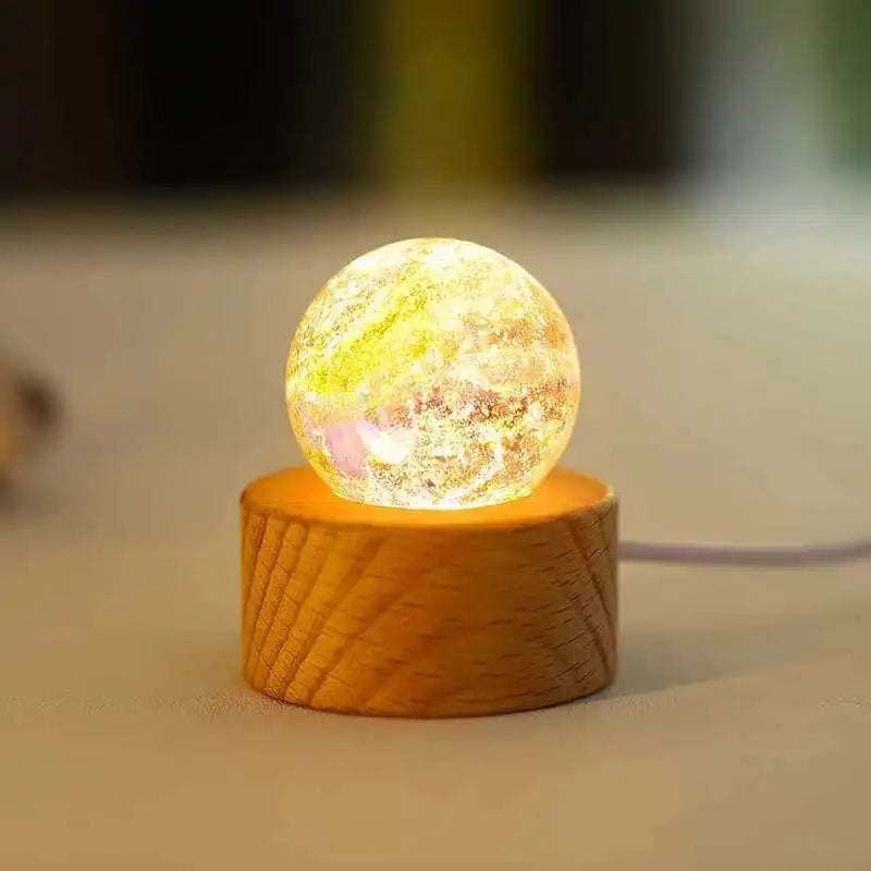 Colorful Luminous Glass Planet Ball - 4cm Fantasy Home Decoration Inspired by Astronomy and Cosmic Style, Ideal Gift Piece