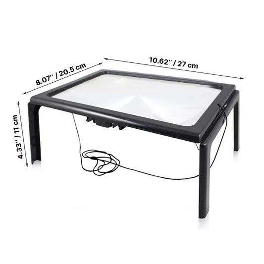 3x Magnifying Glass For Reading With LED Light
