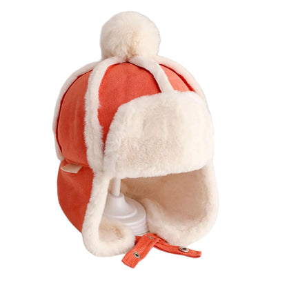 Kids Winter Bomber Hat – Plush Ear Protection Trapper Cap for Babies and Toddlers with Warm Outdoor Comfort