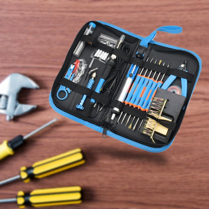 PU Tool Storage Bag - Compact Organizer for Pliers, Soldering Tools and Hardware Accessories