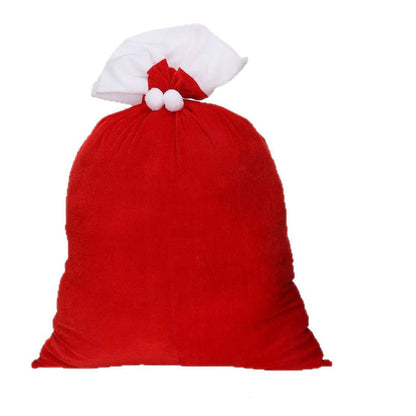 Extra Large Santa Gift Sack – Velvet Drawstring Christmas Present Bag for Holiday Gifts and Party Decor