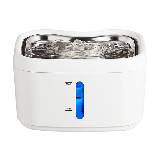 Wireless Cat Water Fountain with App – 3000mAh Battery, Motion Sensor & Stainless Steel Tray for Multi-Pet Homes