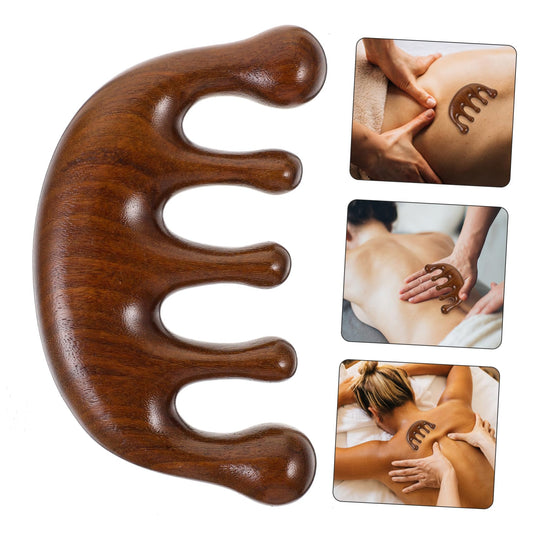 Wooden Scalp Massager Comb – Natural Oil-Boosting Wooden Brush for Relaxing Head Therapy and Healthy Hair Growth