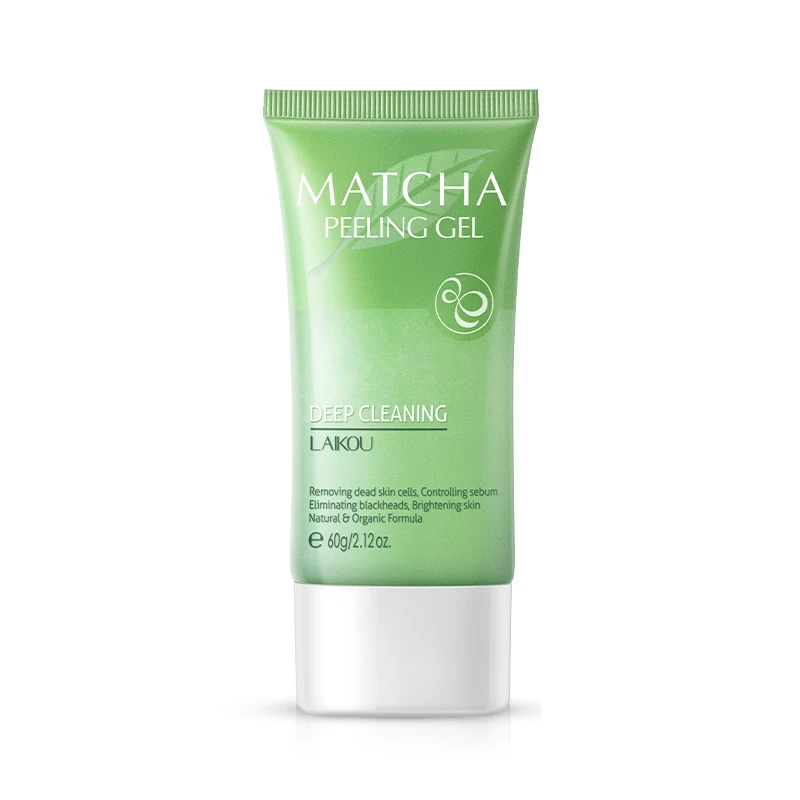 Matcha Exfoliating Peeling Gel – Gentle Scrub Cream that Moisturizes, Nourishes, and Repairs Skin While Removing Dead Cells