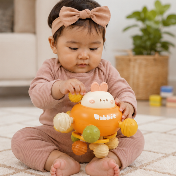 Montessori Busy Ball Puzzle Toy - Early Education Learning Activity for Babies and Interactive Cognitive Development