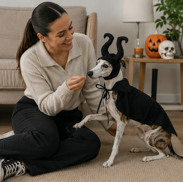 Pet Halloween Costume Set - Witch Cloak Wizard Outfit for Dogs and Cats, Funny Cosplay Apparel for Halloween Party Dress Up