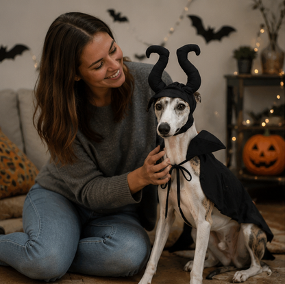 Pet Halloween Costume Set - Witch Cloak Wizard Outfit for Dogs and Cats, Funny Cosplay Apparel for Halloween Party Dress Up