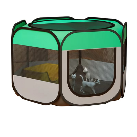 Portable Folding Pet Tent – Large Comfortable Travel Shelter & Cozy Den for Cats and Small Dogs, Indoor and Outdoor Use