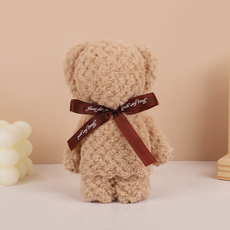 Cute Bear Plush Towel Set - Soft Cartoon Souvenir Gift Towels for Weddings, Birthdays, Party Favors and Kids Gifts