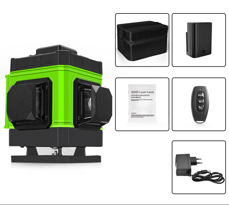 Self LevelingGreen Laser Level - Self Leveling 360 Degree Horizontal Vertical Beam Tool for Precision Construction and Renovation Work