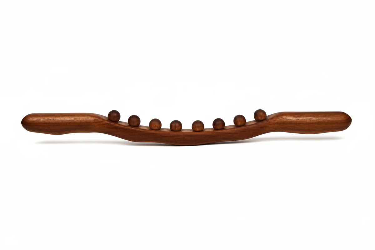 Wooden Gua Sha Massage Tool - Lymphatic Drainage Stick for Neck Back Relaxation, Anti Cellulite Body Massage Tool