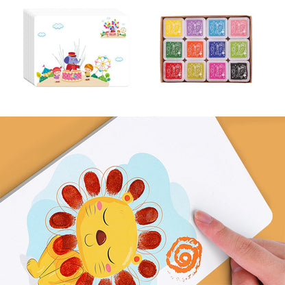 DIY Finger Painting Art Set - Creative Montessori Drawing Toys for Kids Learning and Artistic Development