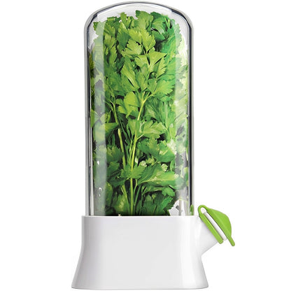 Herb Saver Container for Refrigerator – Fresh Herb Keeper Pod for Cilantro, Parsley and Vegetable Storage Kitchen Tool