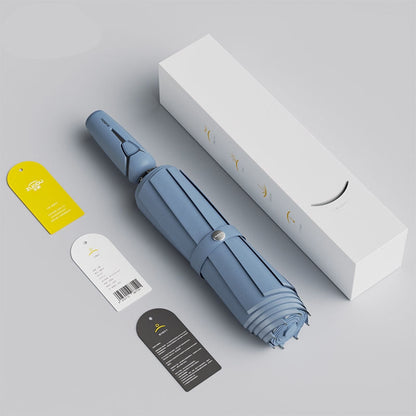 Reverse Folding Automatic Umbrella - Windproof Rain and Sun Protection Umbrella with Lightweight Durable Design