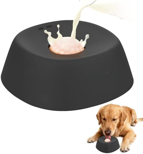 Slow Feeder Dog Bowl – Non-Slip 3/4 Cup Lick Bowl for Bone Broth, Yogurt, Frozen Treats and Healthier Mealtime Pacing