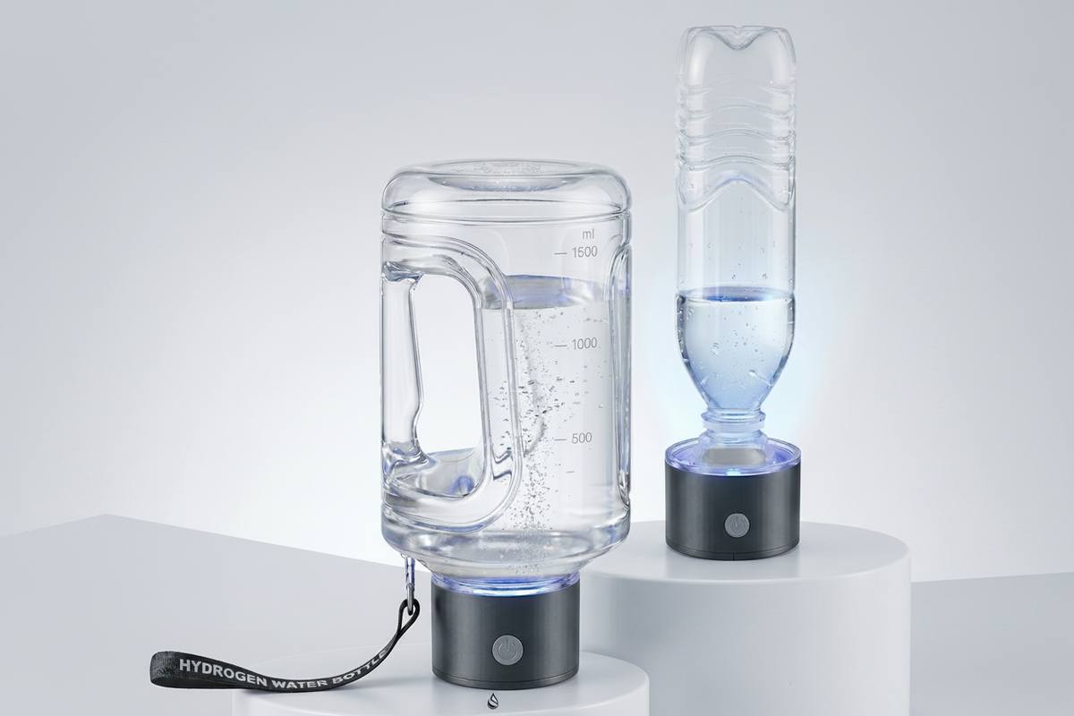 Portable Hydrogen Water Bottle – 1.5L Hydrogen-Rich Water Generator with Large Capacity Sports Cup Design for Gym, Outdoor Fitness, Travel and Daily Hydration