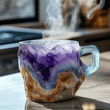 Creative Mineral Simulation Coffee Cup – Decorative Artistic Mug for Birthday Gifts and Desktop Home Decor