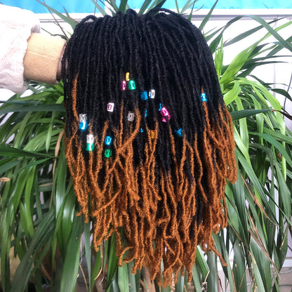 Braided Afro Bob Wig – 10 Inch Synthetic Dreadlock Short Curly Wig for Black Women Cosplay and Daily Fashion