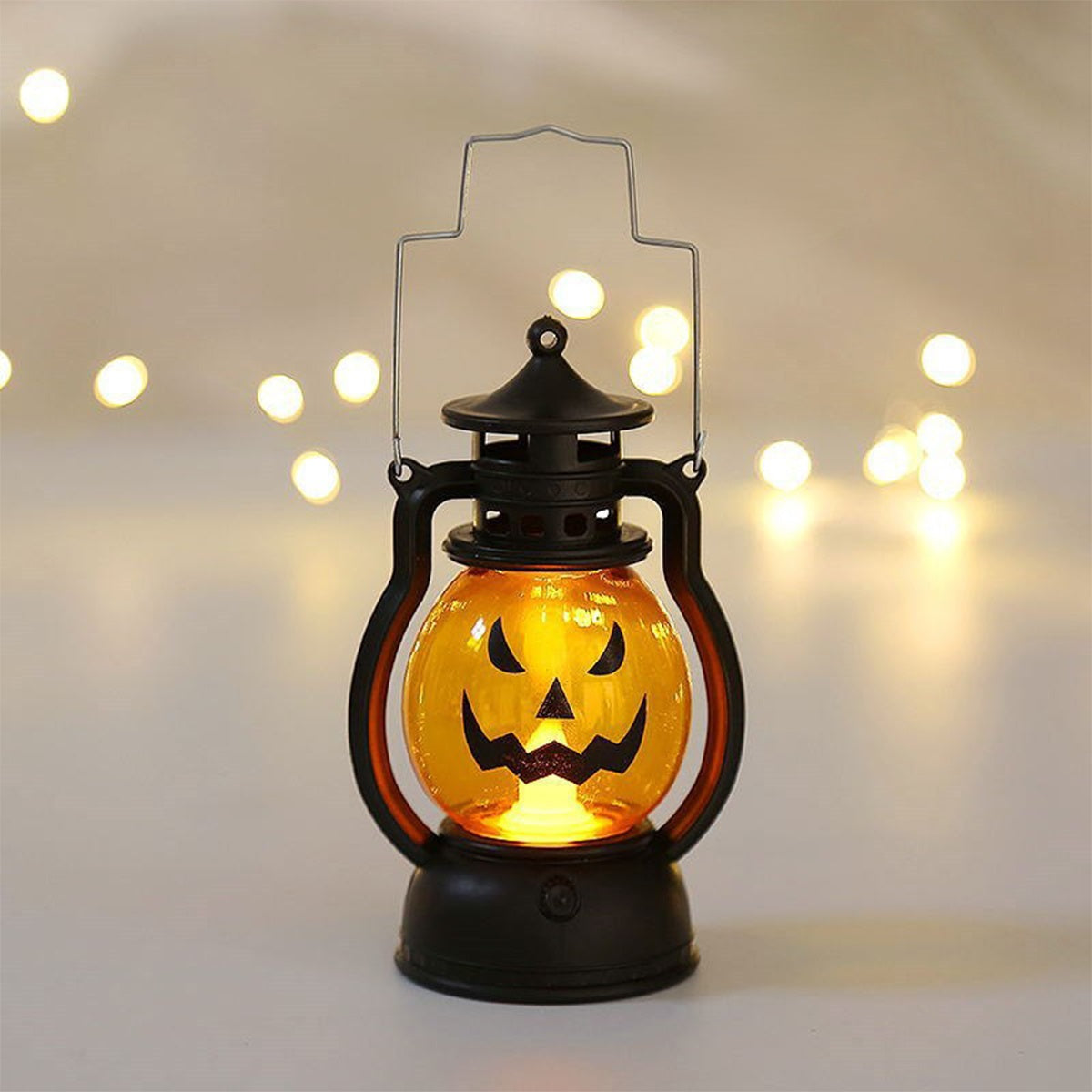 Halloween Pumpkin Lantern Light - LED Ghost Oil Lamp Decoration for Spooky Parties, Home Decor and Festive Atmosphere Lighting