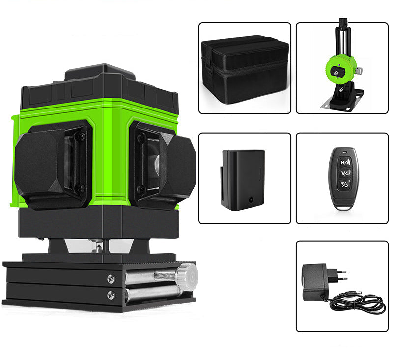 Self LevelingGreen Laser Level - Self Leveling 360 Degree Horizontal Vertical Beam Tool for Precision Construction and Renovation Work