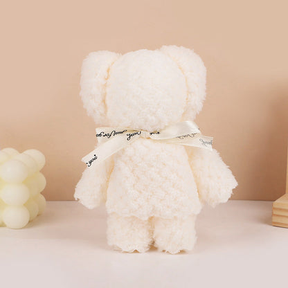 Cute Bear Plush Towel Set - Soft Cartoon Souvenir Gift Towels for Weddings, Birthdays, Party Favors and Kids Gifts