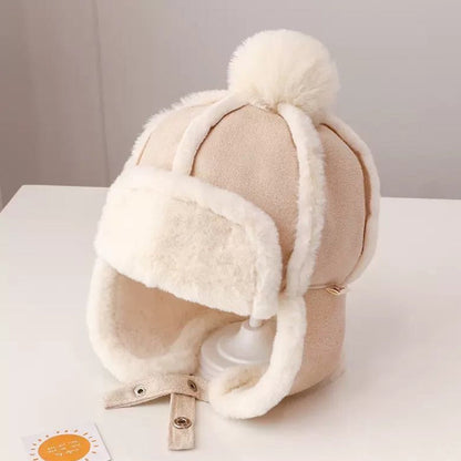 Kids Winter Bomber Hat – Plush Ear Protection Trapper Cap for Babies and Toddlers with Warm Outdoor Comfort