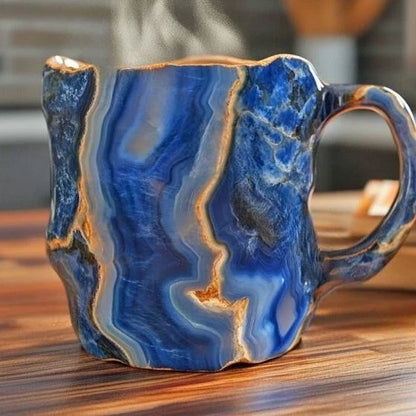 Creative Mineral Simulation Coffee Cup – Decorative Artistic Mug for Birthday Gifts and Desktop Home Decor