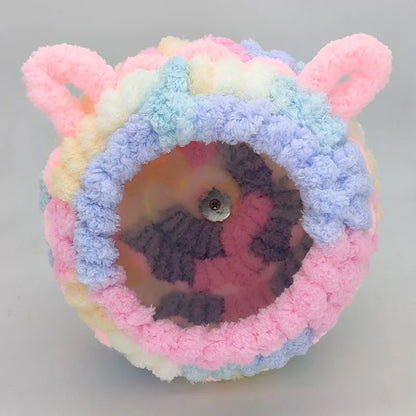 Plush Hanging Bird Nest Hammock – Warm Winter Hideaway House for Parrot Hummingbird Cage Comfort Decoration Accessories.