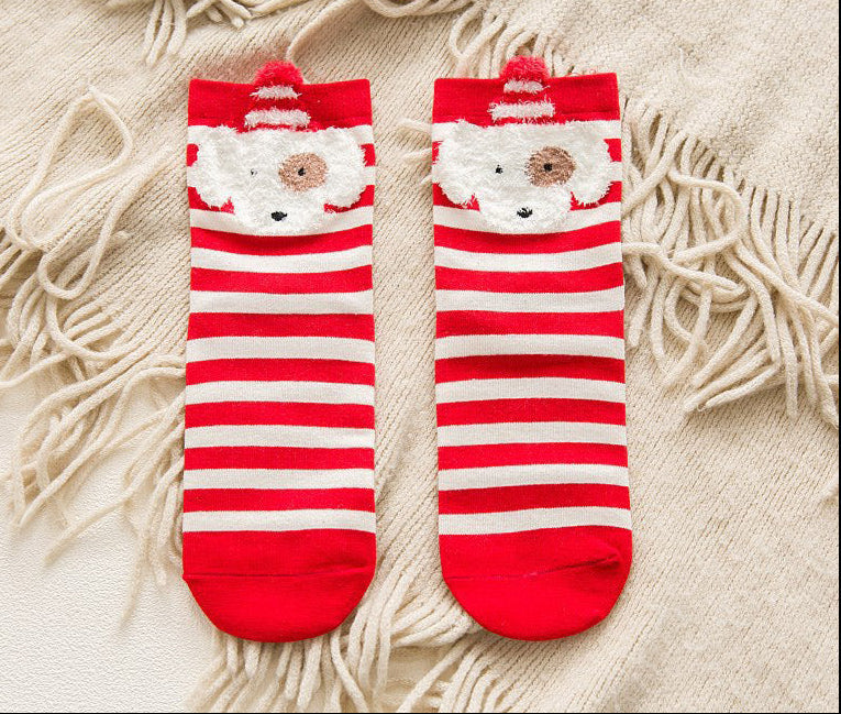 Cartoon Christmas Sock Ornaments – Festive Hanging Decorations for Christmas Trees, Gifts, Home Displays and Holiday Parties