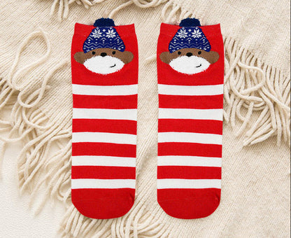 Cartoon Christmas Sock Ornaments – Festive Hanging Decorations for Christmas Trees, Gifts, Home Displays and Holiday Parties