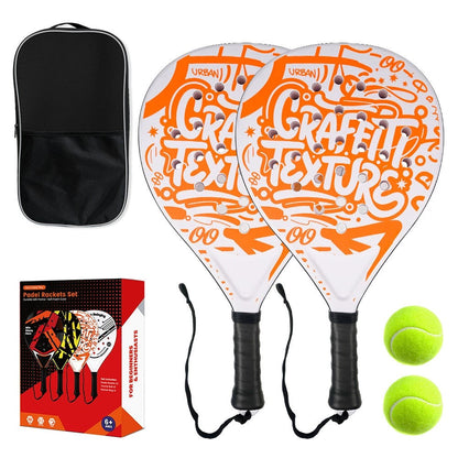 Model Panel Tennis Racket Set – Durable ABS Plastic Outdoor Sports Rackets for Youth Physical Education, Beginner Training and Recreation