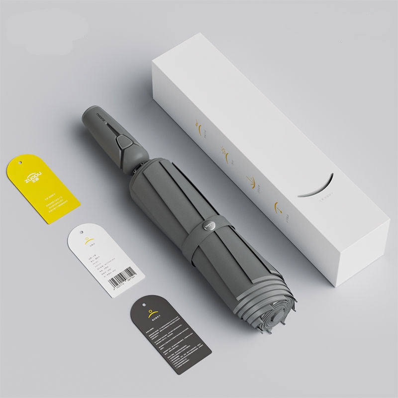 Reverse Folding Automatic Umbrella - Windproof Rain and Sun Protection Umbrella with Lightweight Durable Design