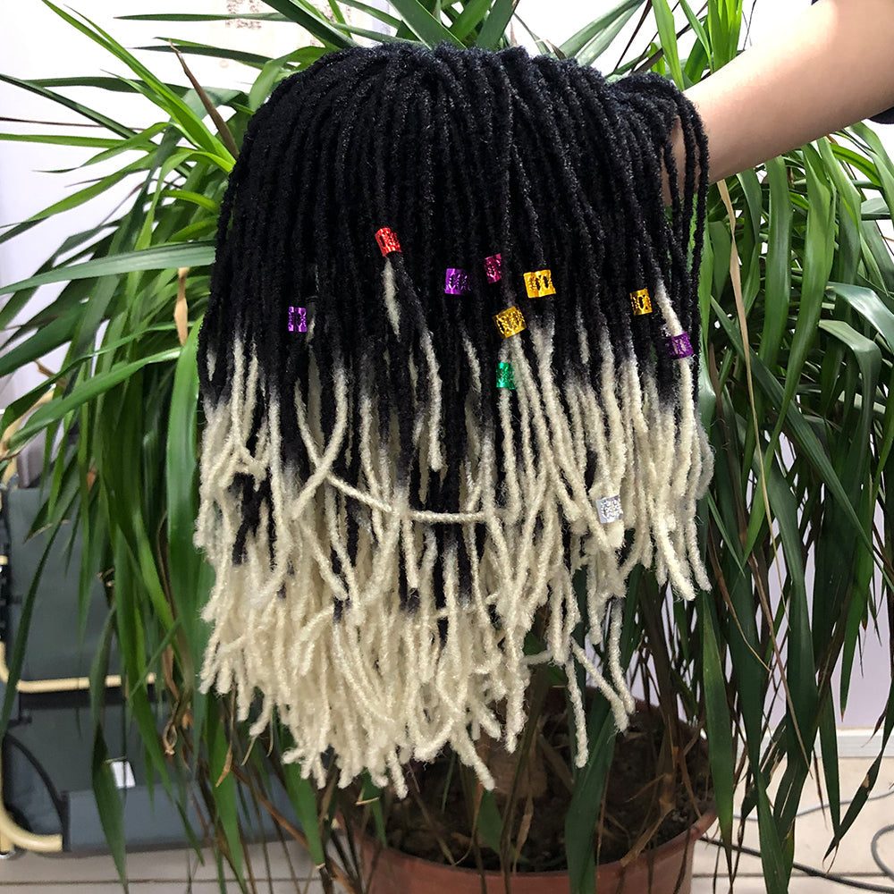 Braided Afro Bob Wig – 10 Inch Synthetic Dreadlock Short Curly Wig for Black Women Cosplay and Daily Fashion
