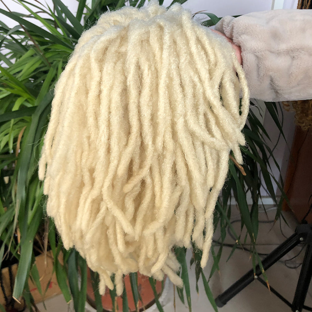 Braided Afro Bob Wig – 10 Inch Synthetic Dreadlock Short Curly Wig for Black Women Cosplay and Daily Fashion