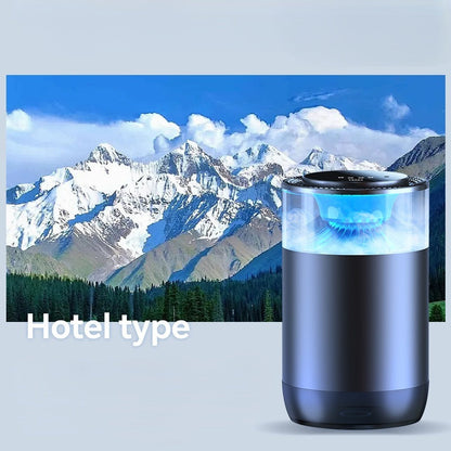 Smart Cloud Mist Car Air Freshener – Rechargeable Aroma Freshener with RGB Sound-Pickup Lights