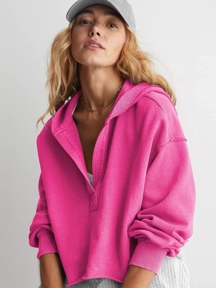 Trendy Knitted Hooded Sweatshirt – Loose Fit Lantern Long Sleeve Bape-Style Pullover for Spring & Autumn Cool