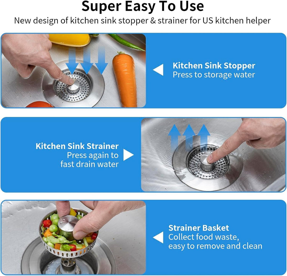 Kitchen Sink Drain Strainer