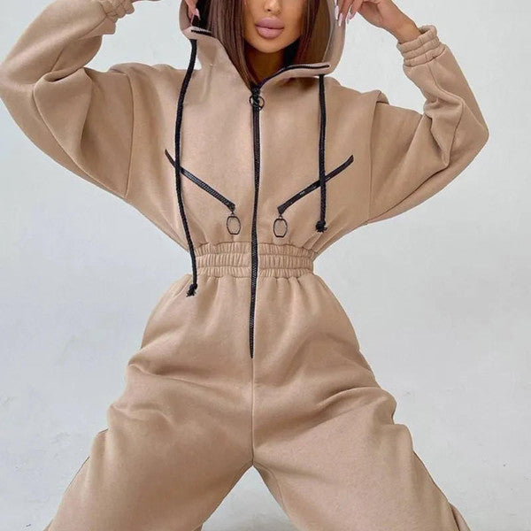 Basic Hooded Jumpsuit