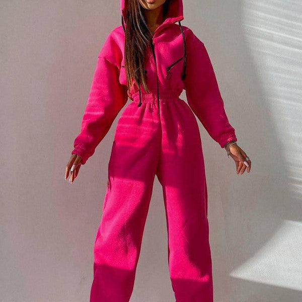 Basic Hooded Jumpsuit