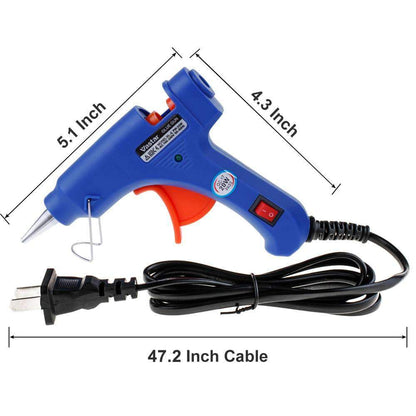 Industrial Hot Glue Gun + 15 Glue Sticks Included