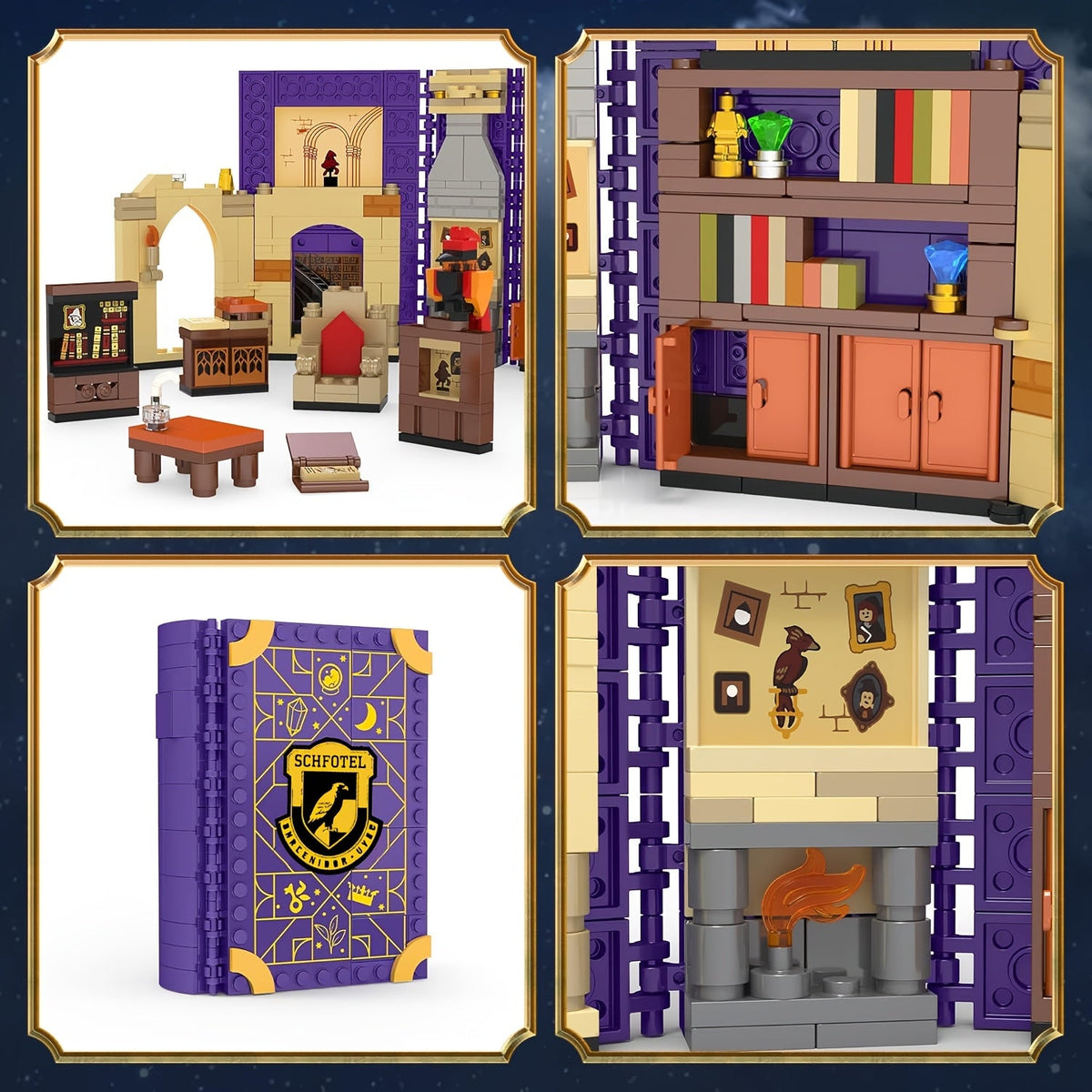 Magical Book Knights Building Set – 389-Piece  DIY Medieval Brick Assembly Toy for Kids, Birthday & Christmas 2025 Gift