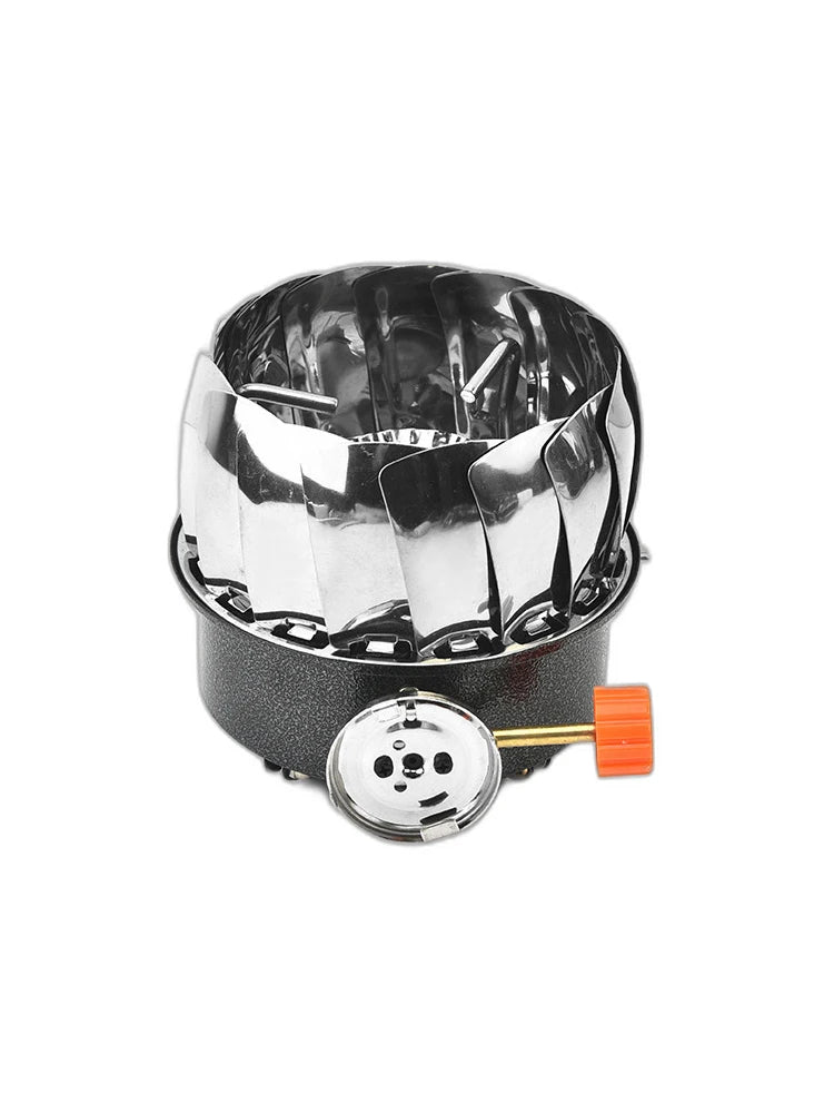 Mini Square Lotus Outdoor Stove – Portable Gas Stove for Camping, Hiking, and Travel, Ultralight Cookware for Adventurers