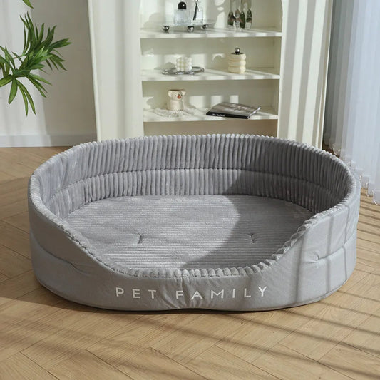 Ultra-Soft Plush Dog Bed - Bite-Resistant, Dirt-Proof, Machine Washable Cozy Haven for All Season Pet Comfort
