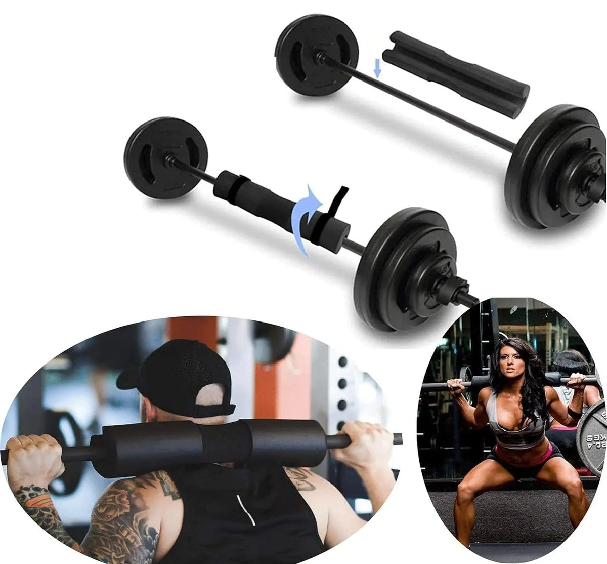 Thick Barbell Shoulder Pad – Non-Slip Neck Protector for Weightlifting, Gym Squats & Strength Training Comfort Without Pressure Pain