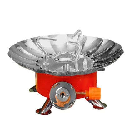 Mini Square Lotus Outdoor Stove – Portable Gas Stove for Camping, Hiking, and Travel, Ultralight Cookware for Adventurers