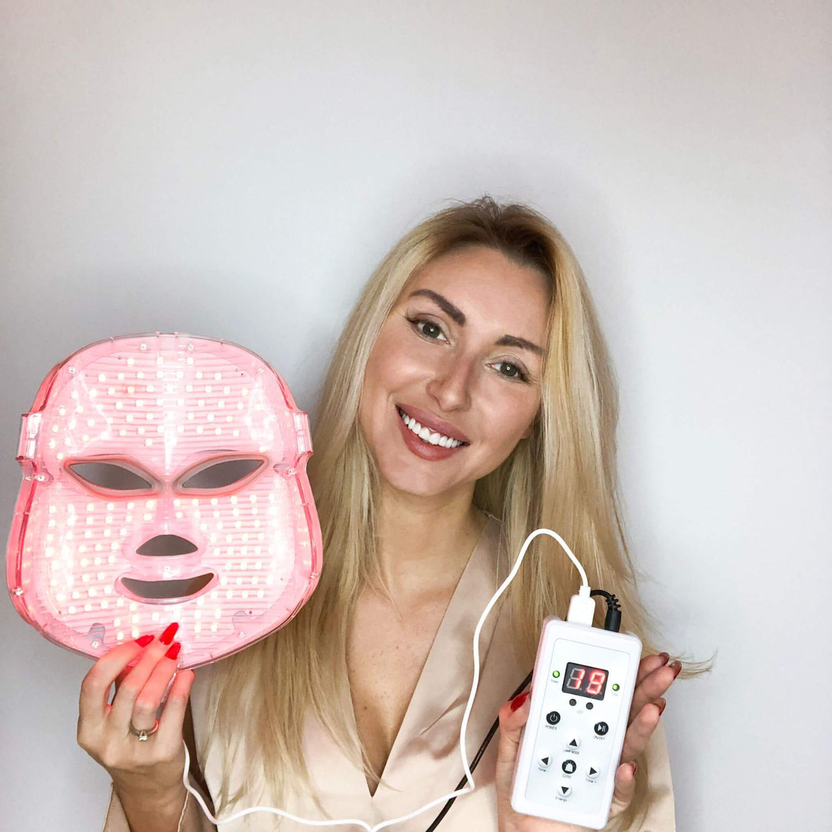 LED Light Phototherapy Mask - Improves Eczema, Acne, Wrinkles & Rosacea
